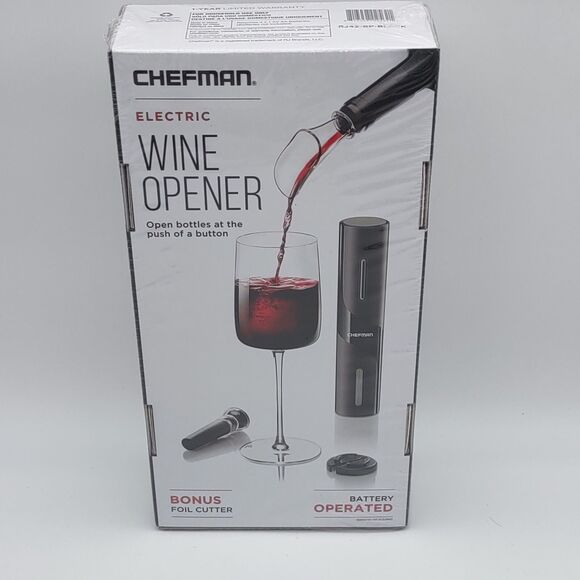 New & Sealed Chefman Wine Opener Makes Opening Bottles Fast - Picture 3 of 6